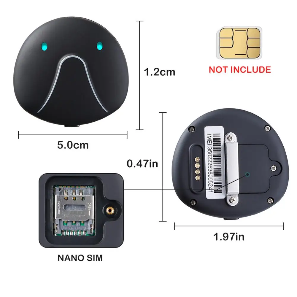 Умный Электрический мини-ошейник с GPS-трекером для собак 2G GPS-трекер определения