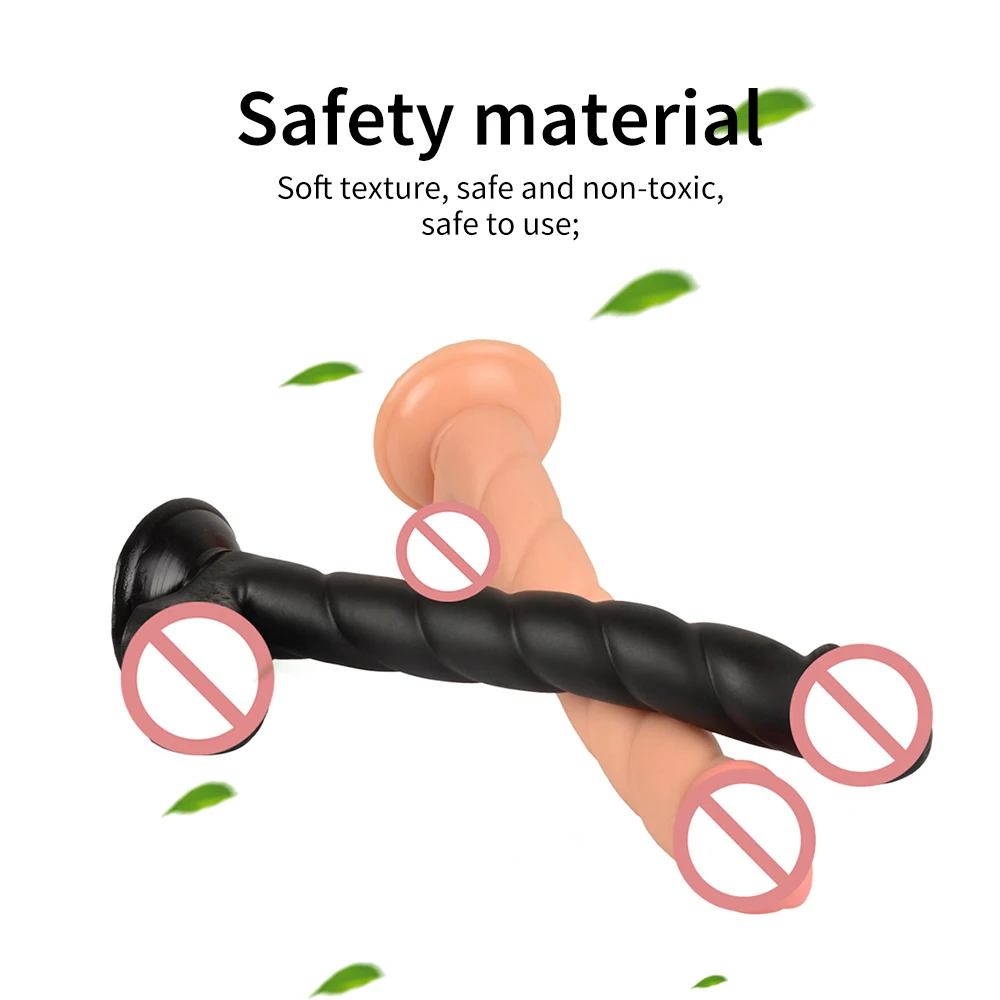 Супер длинный фаллоимитатор с присоской мягкий огромный член асимметричный