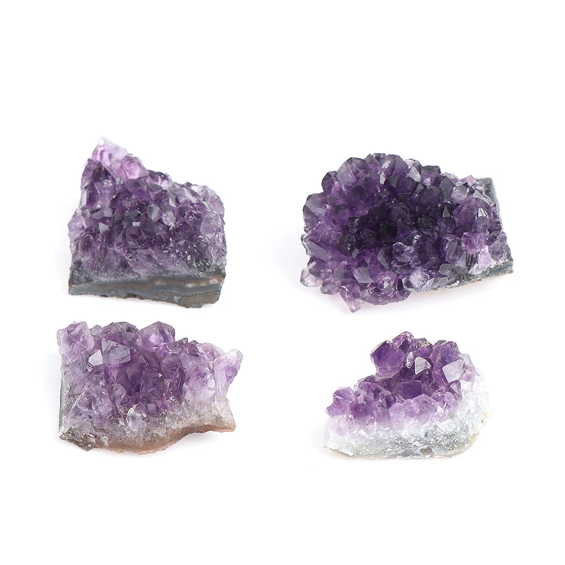 

1 Pcs Natural Amethyst Cluster Quartz Crystal Mineral Specimen Healing Stone Rough Ore Gift Geography Teaching Dream Home Decor