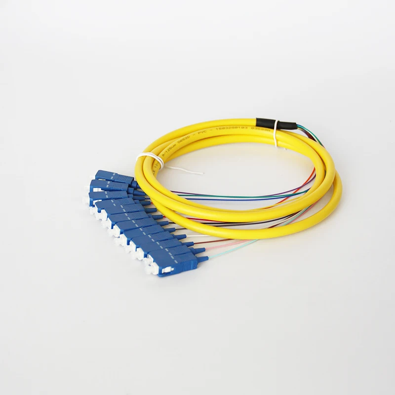 SC/UPC Одномодовый 12 ядерный оптоволоконный кабель 1 5 м или по индивидуальному