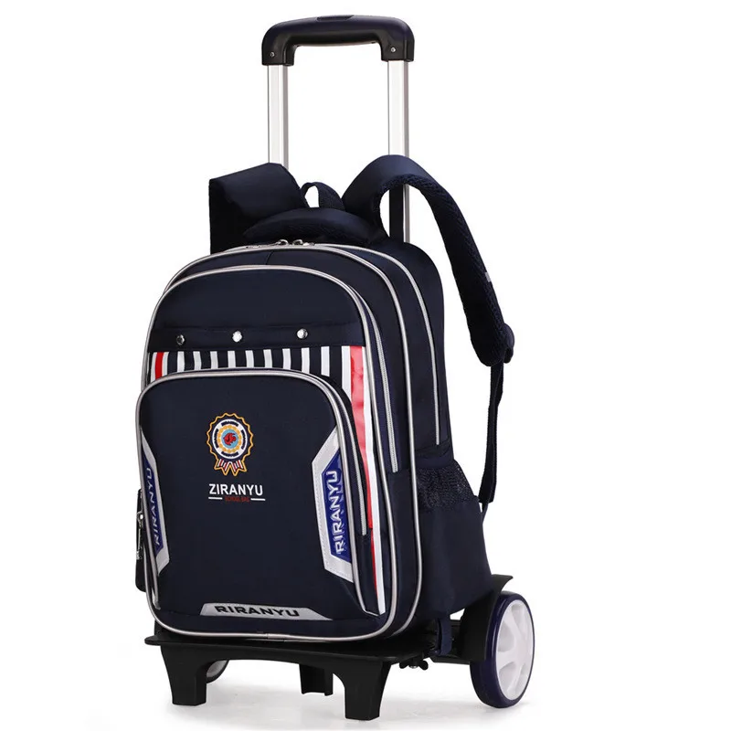 Колеса съемный школьный рюкзак-тележка 2/6/большой емкости детские школьные сумки
