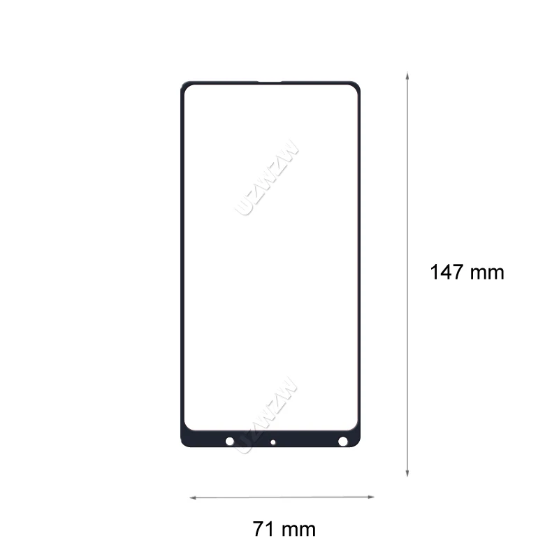 2pcs For Xiaomi Mi Mix 2 Mix 2s 2.5D 0.26mm Full Cover Premium Tempered Glass Screen Protectors Protective Guard Film HD Clear