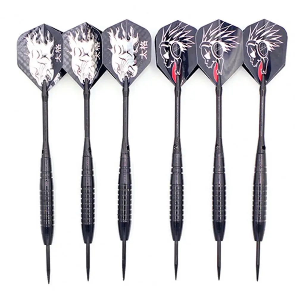 

35% Discounts Hot! 6Pcs Shooting Dart Exquisite Various Pattern Black Sporting Goods Thunder Darts for Sporting