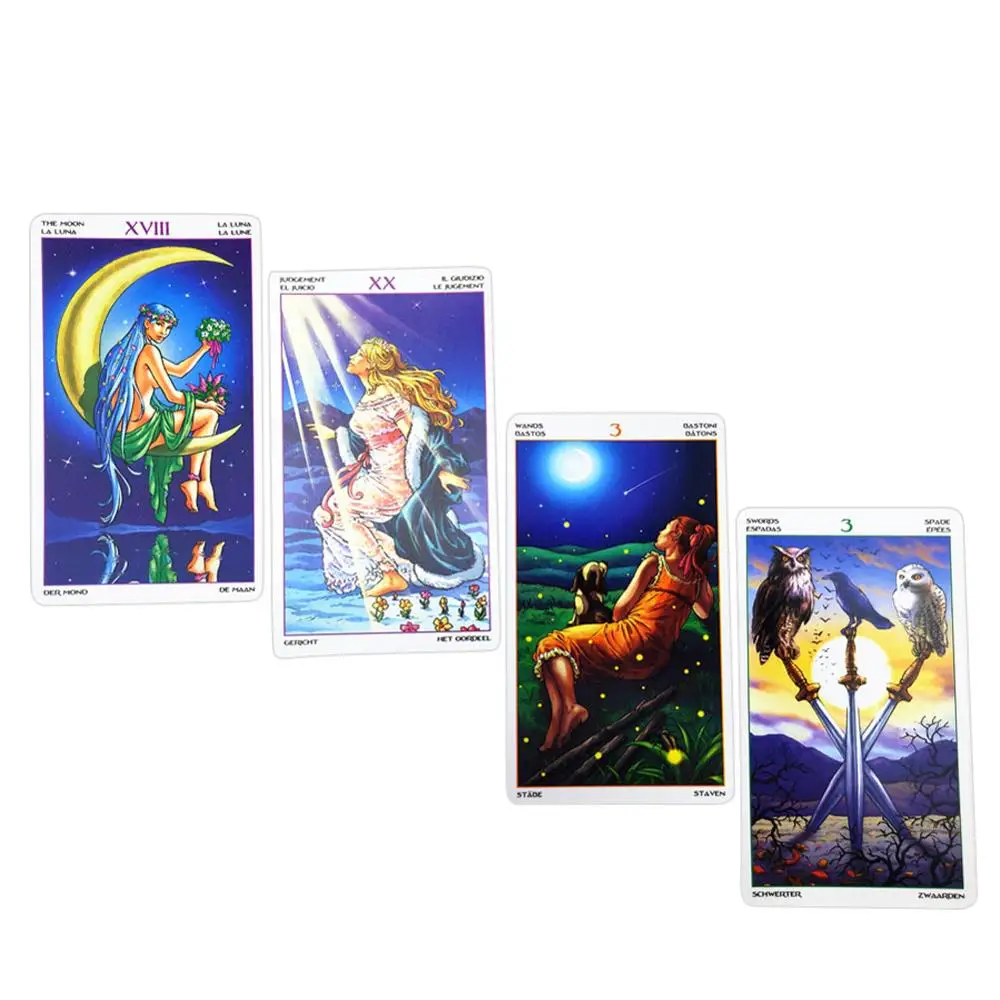 Настольная игра 78-card Wheel Of The Year Read Fate Tarot Card для личного использования