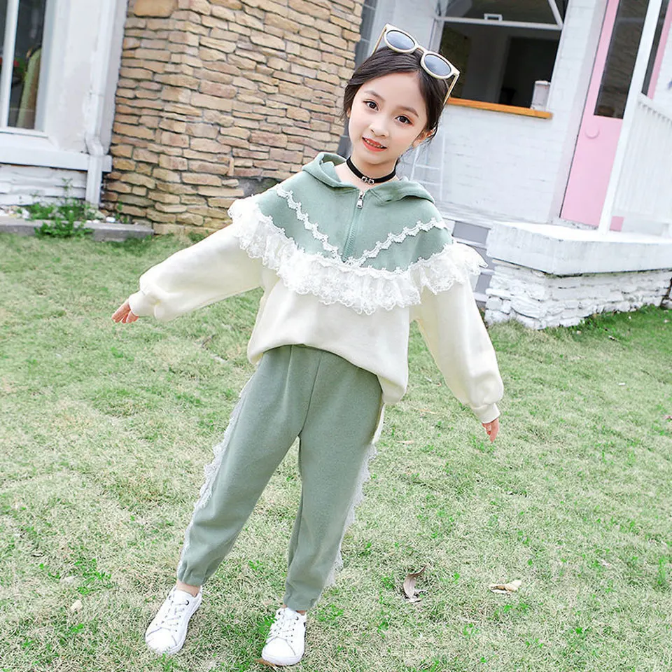 

New Bitlamb Brand Toddler Kids Baby Girls Clothes Sets Cute Patchwork Top Outwear+Pants 2Pcs Sport Casual Girls Clothing Set