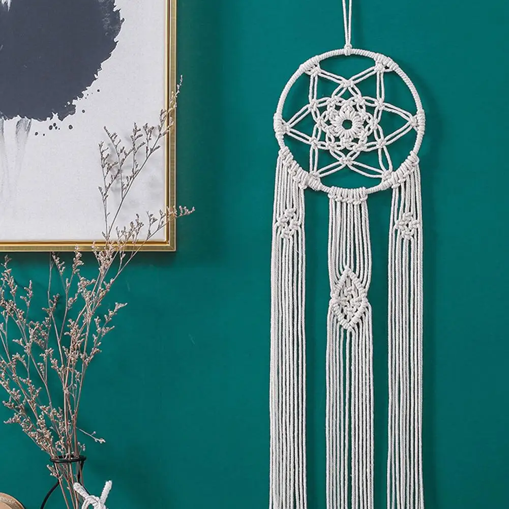 Богемный Ловец снов макраме настенный Тканый гобелен Декор для дома аксессуары