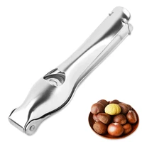 2 in 1 stainless steel quick nuts cracker kitchen tools chestnut clip walnut pliers metal sheller chestnut opener cutter gadgets