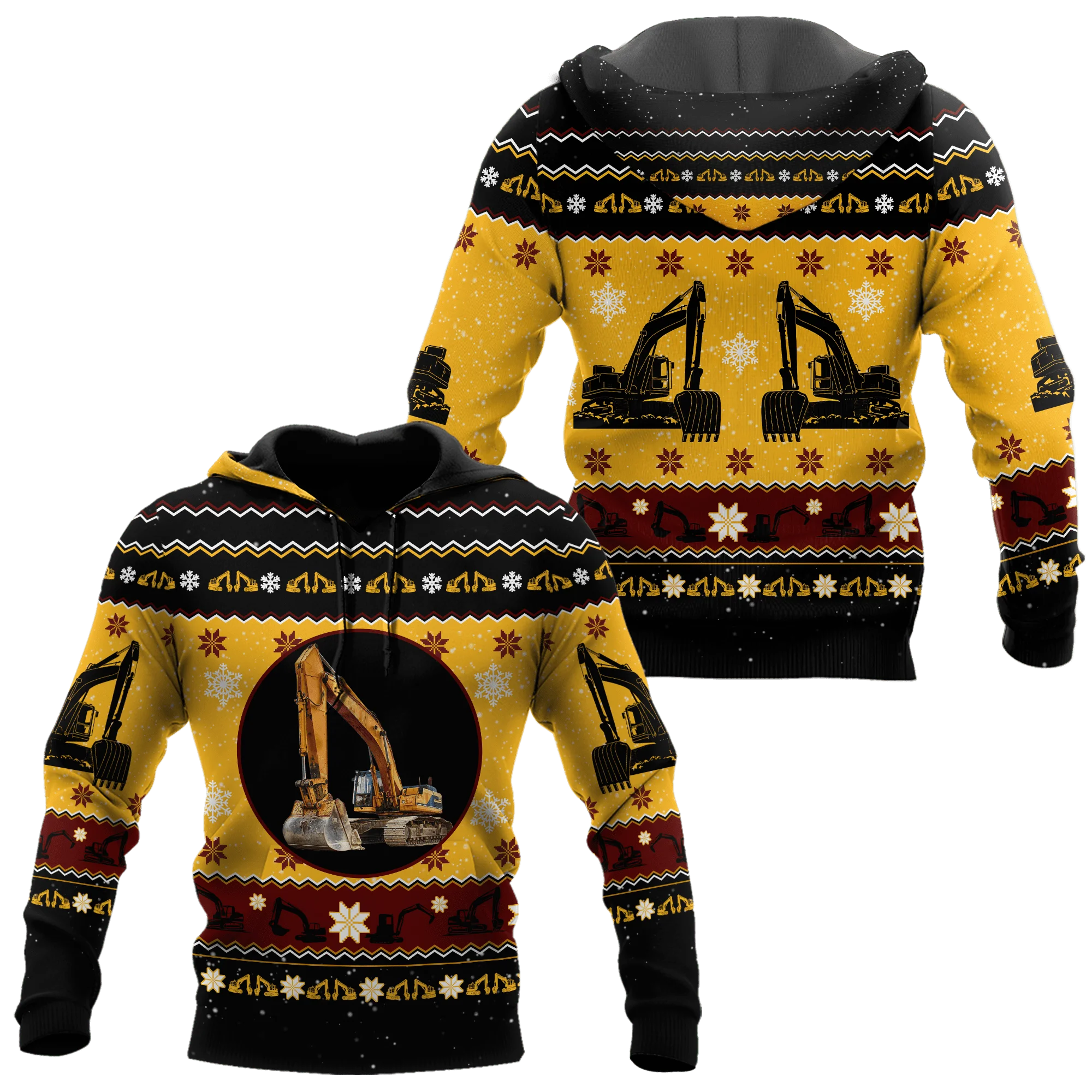 

2021 New Christmas Essential Hoodie Zipper Knit Pattern Men 3D Printing Casual Unisex Sweater Harajuku Pullover Sportswear-56