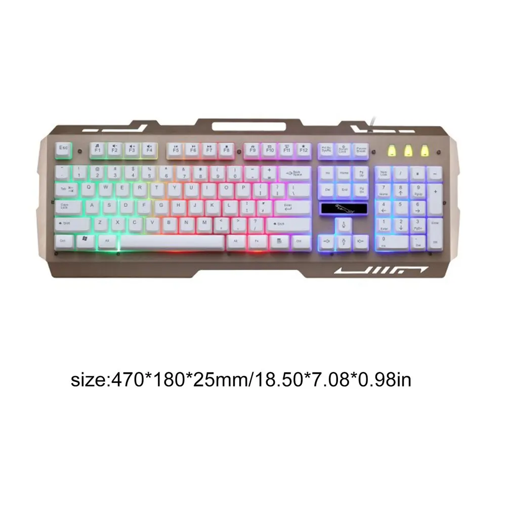 G700 игровая светящаяся проводная USB мышь и клавиатура костюм с радужной