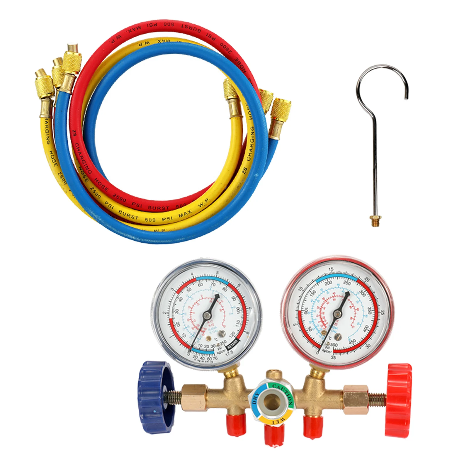

R12 R134a Refrigerant Manifold Gauge Sets 80 cm Refrigerant Charging Hose Kit