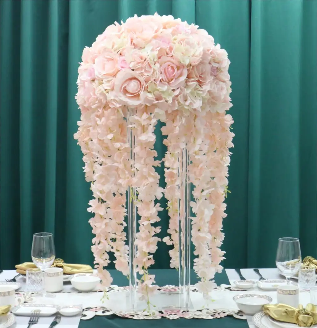 искусственные цветы 50 см/45 см/35 см для свадебного украшения Дорога свинца Сваг из