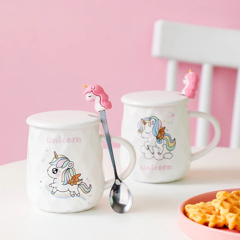 Креативная керамическая кружка с единорогом чашки для кофе чая молока домашняя