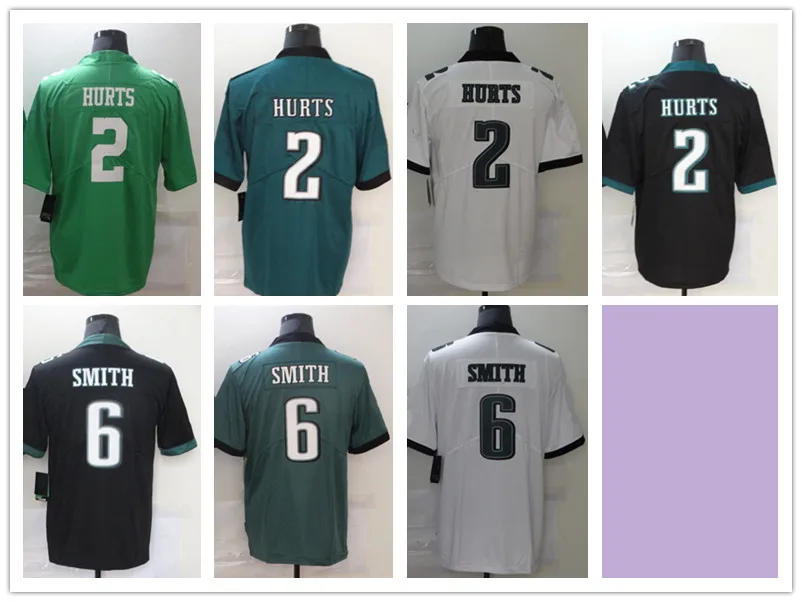 

Philadelphia Football Jersey #6 SMITH 2 HURTS Men's jerseys Women's luxury brand Youth with LOGO Can be customized