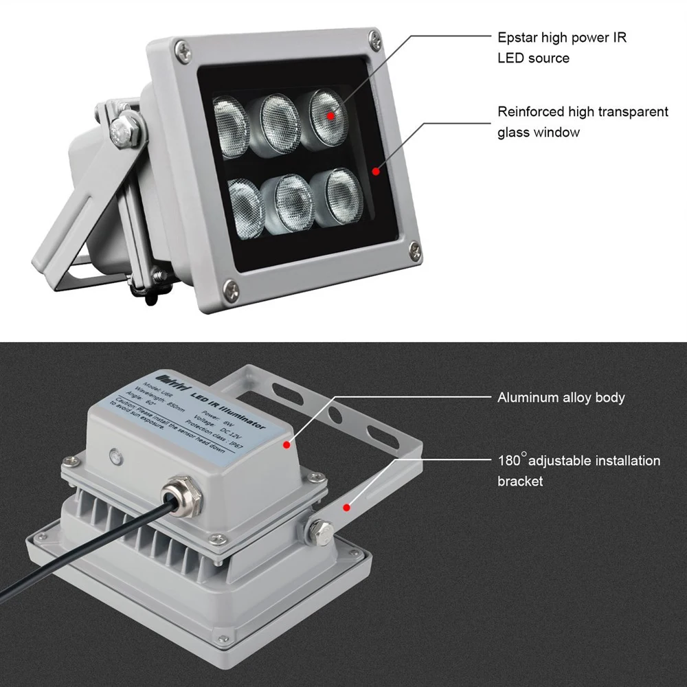 CDYCAM CCTV LED S ИК-подсветка инфракрасная лампа 6 шт. светодиосветодиодный ИК наружная