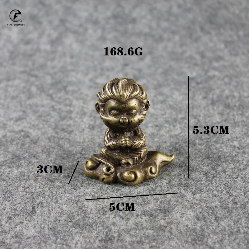 Большая Медная кукла-супергерой в античном дизайне фигурки обезьяны короля