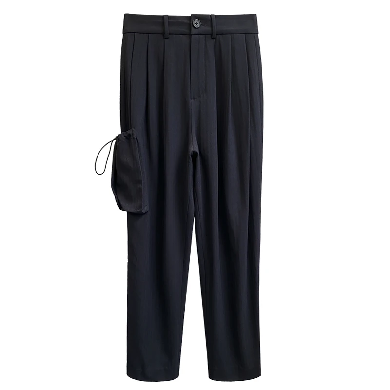 

Women Pants Capris Drawstring Patchwork High Waist Cargo Pants Women 2020 New Fashion Casual Fashion Baggy Pants Woman