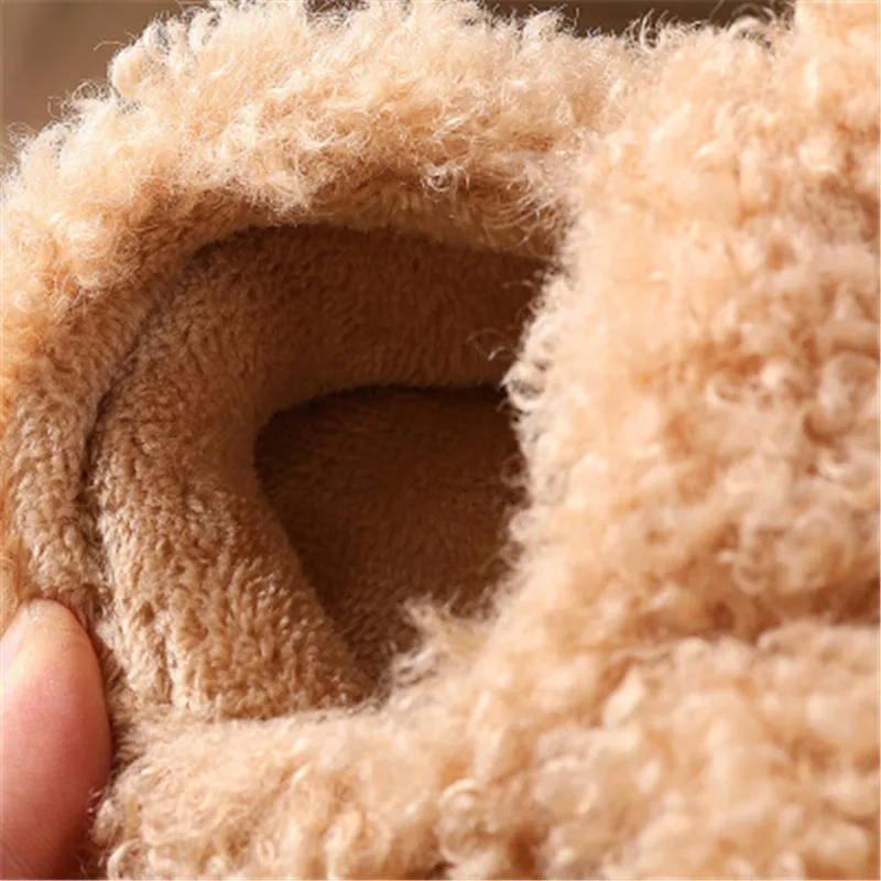 Тапочки детские для мальчиков и девочек теплая обувь с милой собачкой домашние