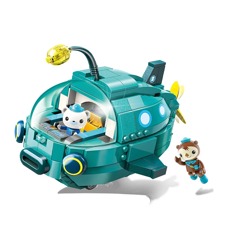 Октонавты строительные блоки игрушки фонарик рыба подводный набор детские