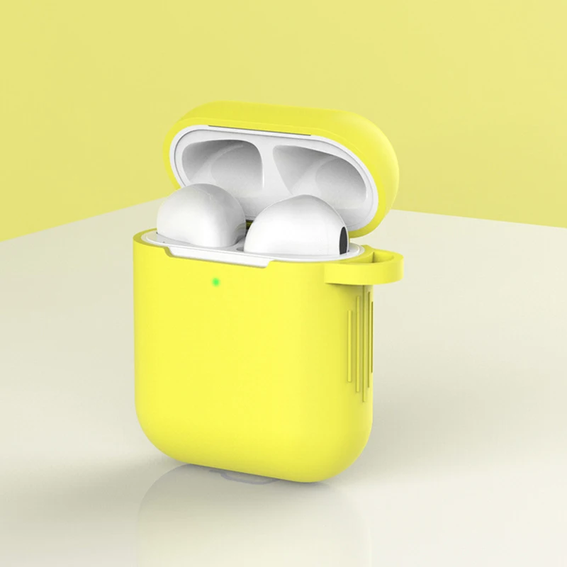 Мягкий силиконовый чехол карамельных цветов для Apple Air Pods 2 s AirPods тонкий