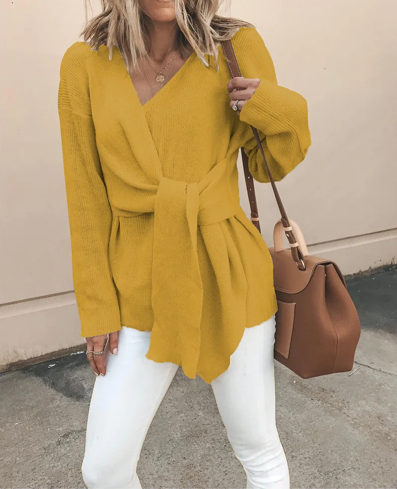 Модное сексуальное женское зимнее шерстяное пальто на шнуровке с длинным