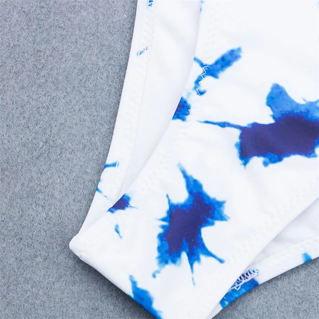 Размера плюс Takini Модный женский комплект бикини с высокой талией женская одежда