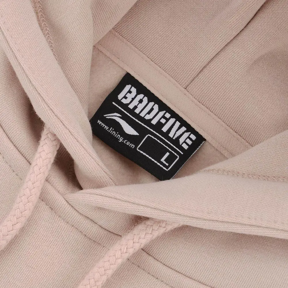 Li Ning Мужская баскетбольная толстовка с капюшоном из теплого флиса обычная