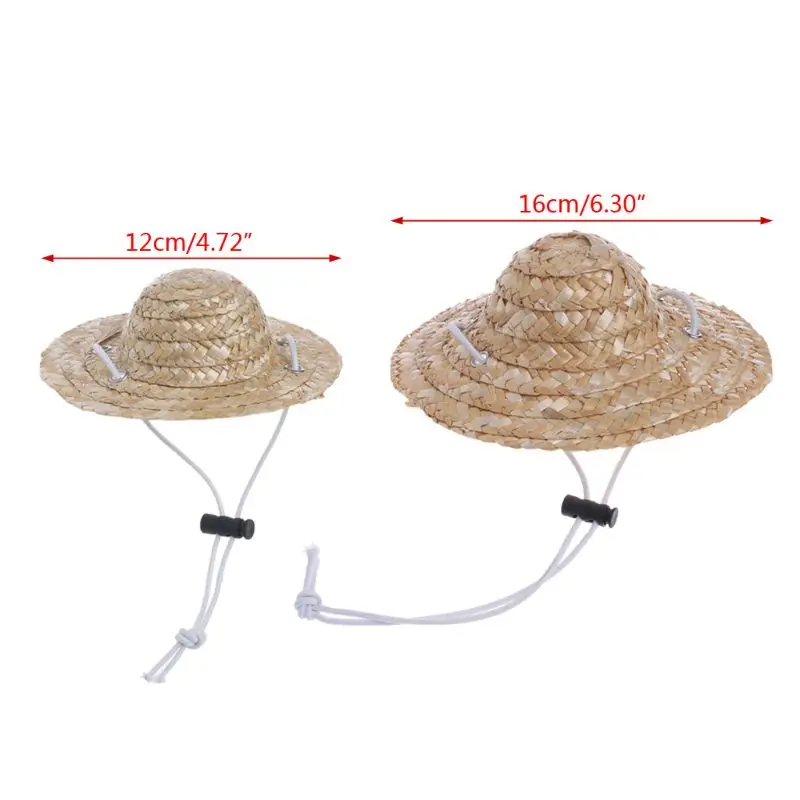 

Hawaiian Style Pet Sombrero Hat Dog Cat Hat Small/Large Diameter 14cm 16cm