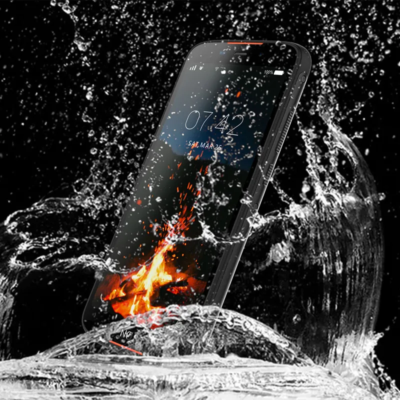 IP68 Смартфон Android 9,0 3GB 16GB 4500mAh 5,5 ''мобильный телефон 16MP 1080P отпечаток пальца стекло NFC OTG большой мобильный телефон