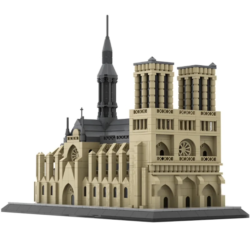 

MOC City Famous Architecture Diamond Bricks Notres-Dames De Paris DIY Potala Palace Building Blocks Toys For Children 1770PCS
