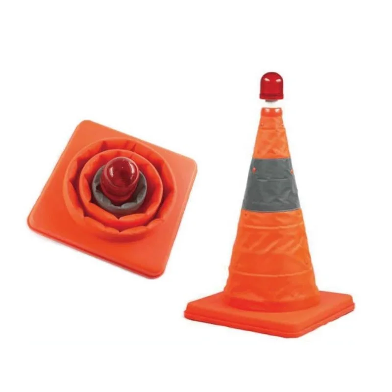 

Folding Reflective Cone High Brightness Roadblock Plastic Road Block Traffic Facilities Flashing Warning Lights Signs
