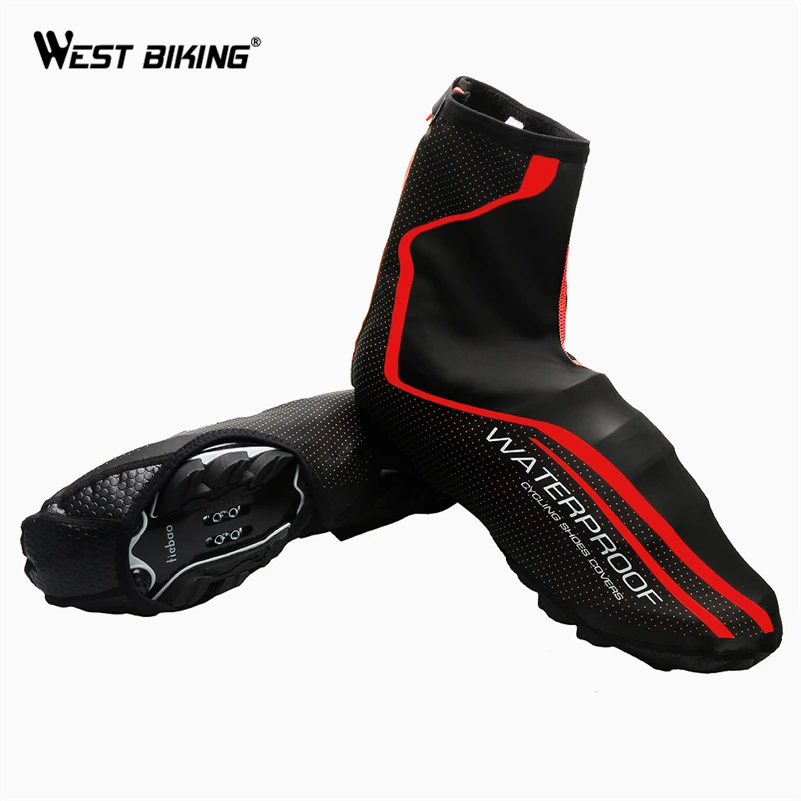 

WEST BIKING Waterproof Cycling Shoe Cover Reflective Ciclismo Thermal MTB Road Bicycle Bike Overshoes Riding Cycling Shoes Cover