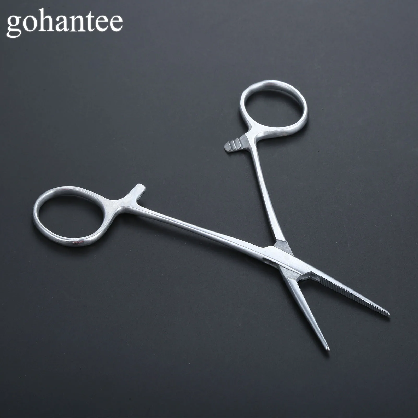 

Stainless Steel Slingshot Elastic Rubber Band Assistant Helper Tool Medical Straight Hemostat Forceps Locking Clamps Catapults