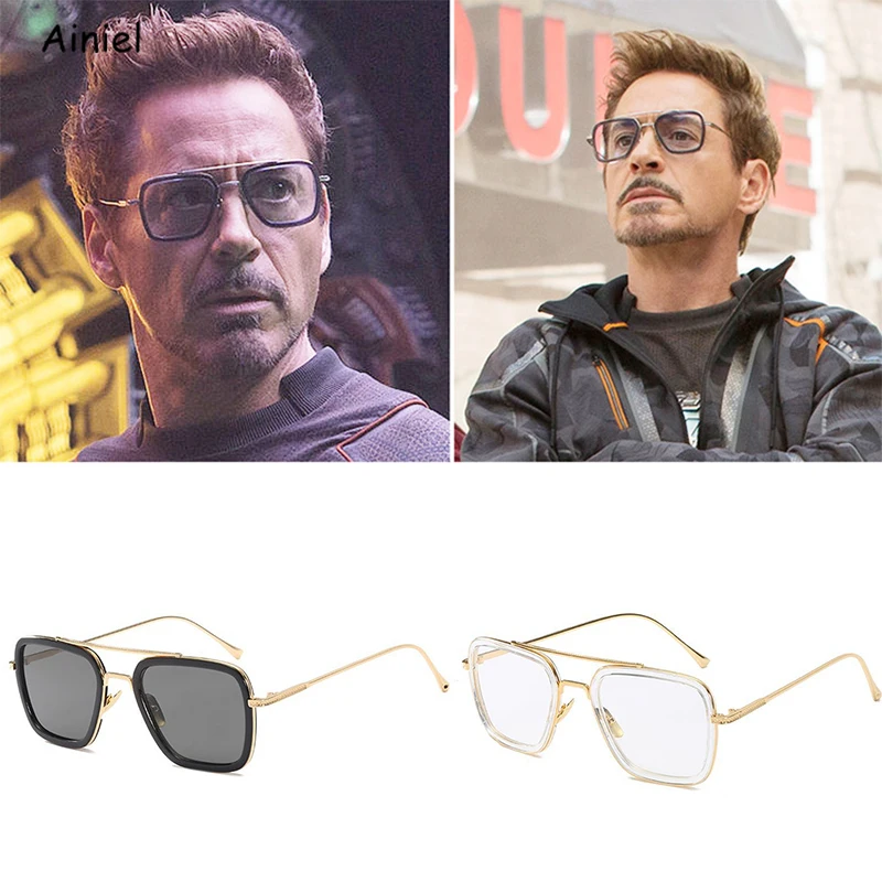 Железный человек Косплей костюмы Тони Старк солнцезащитные очки Питер Паркер в