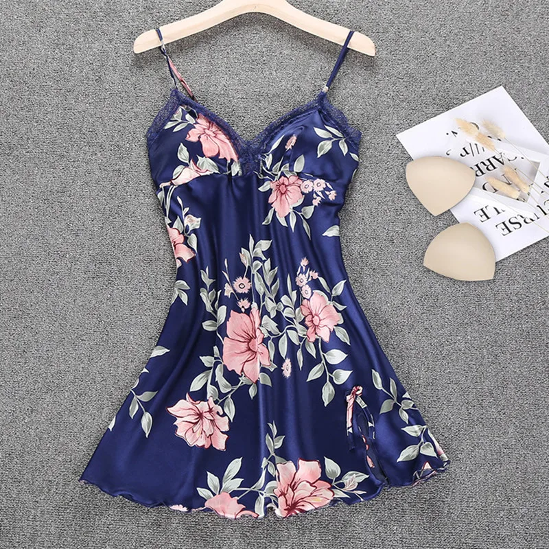 

Пижама женская на бретелях, пикантная Ночная рубашка в Корейском стиле, домашняя одежда из искусственного шелка, Милая принцесса, на лето