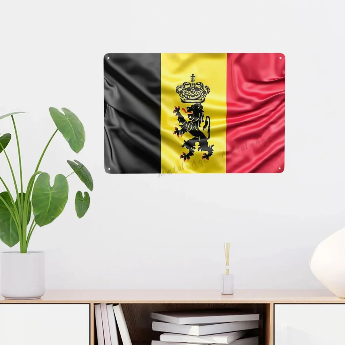 

Копия Бельгии, металлические жестяные знаки, национальный флаг, искусство живописи, Декор для дома, бара, комнаты, настенные искусства, винт...