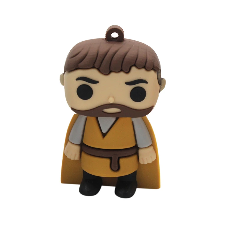 Brown BiNFUL JASTER Cartoon USB 2.0 Right-wing Game Series Flash Drive Yaoh Danielis Tilion Jon Snow pen Drive 4GB 16GB 32GB 64GB USB - Цвет: Brown