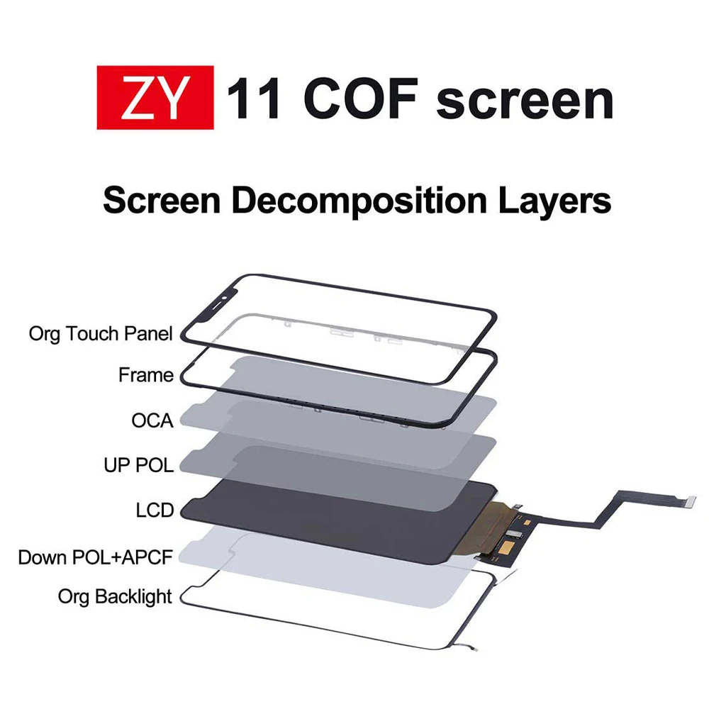 zy original mobile phone lcds repair parts for iphone 11 11pro xs xr xs max 12 12pro lcd display touch screen digitizer assembly free global shipping