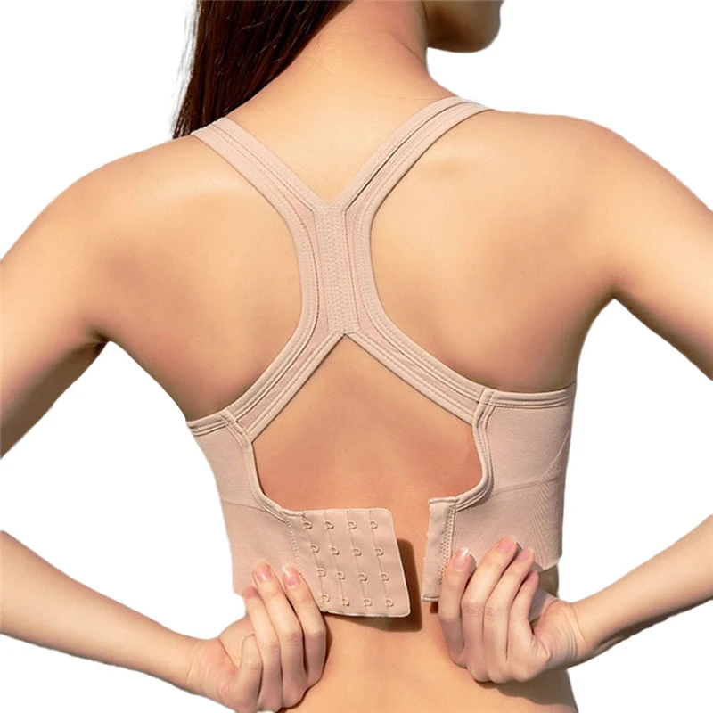 

Женский летний укороченный топ, однотонный спортивный топ без рукавов с u-образным вырезом и открытой спиной, регулируемая майка