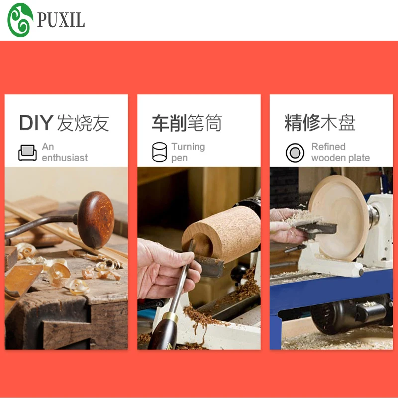 Деревообрабатывающий токарный станок миниатюрный бытовой многофункциональный