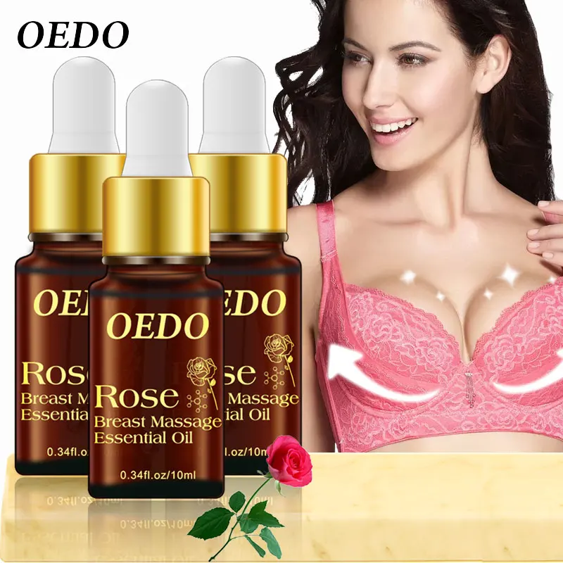 

3PCS OEDO Rose Plant Breast Enhancer Massage Oil Breast Enlargement Treatment Increase Tightness Big Bust Enlarge Firming Bust