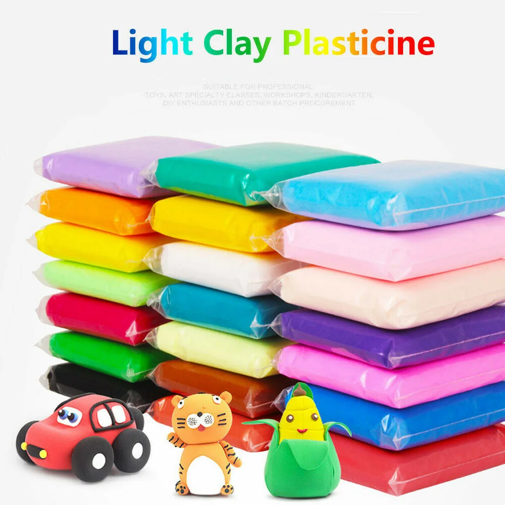 36 Colors Slime Super Light Clay with 3 Tools Air Drying Modelling Handmade Educational Toys Blue | Игрушки и хобби