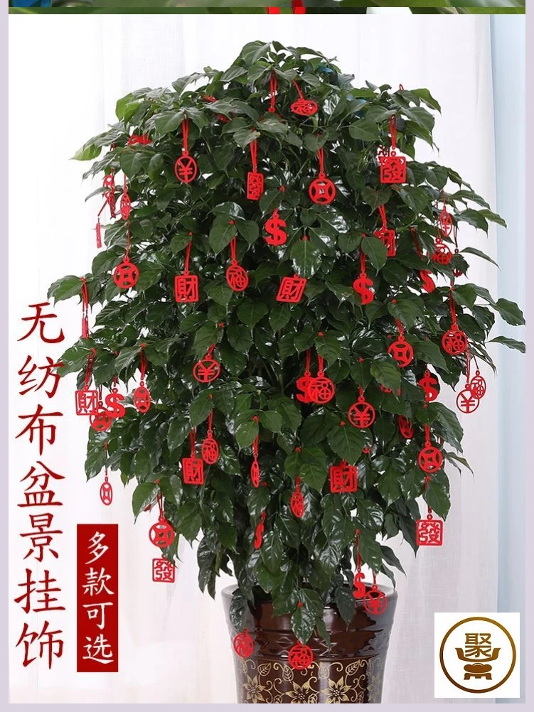 

Hanging decoration small red lantern bonsai articles