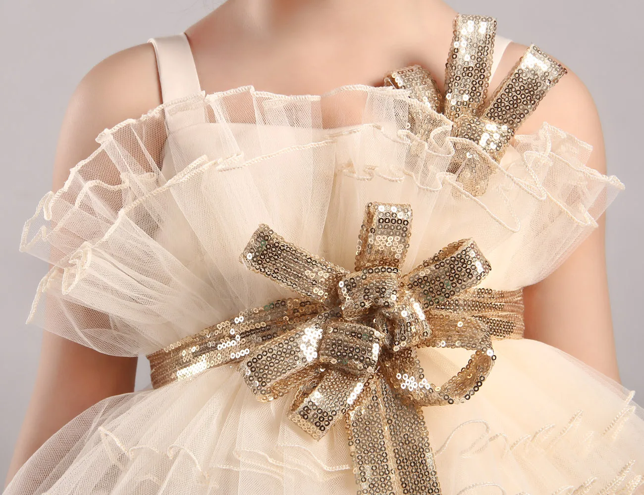 Бесплатная доставка новое поступление 2021 детское вечернее платье с блестками и