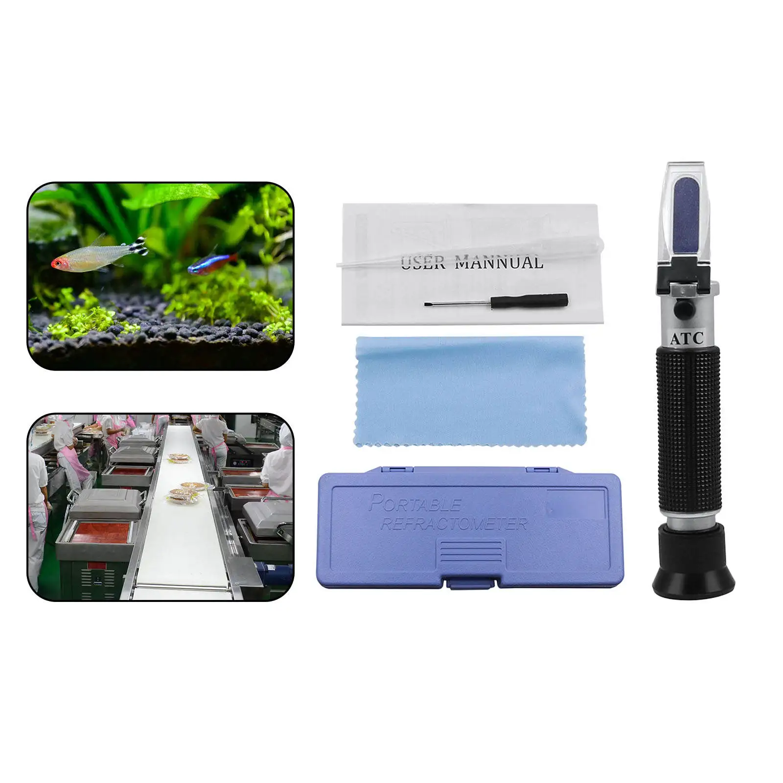 Соленометр Nacl рефрактометр соленой воды для морепродуктов | Дом и сад