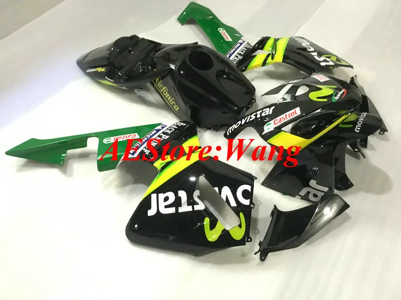 Комплект обтекателей для мотоцикла HONDA CBR600RR F5 05 06 CBR 600RR 600 RR 2005 2006 ABS черный зеленый