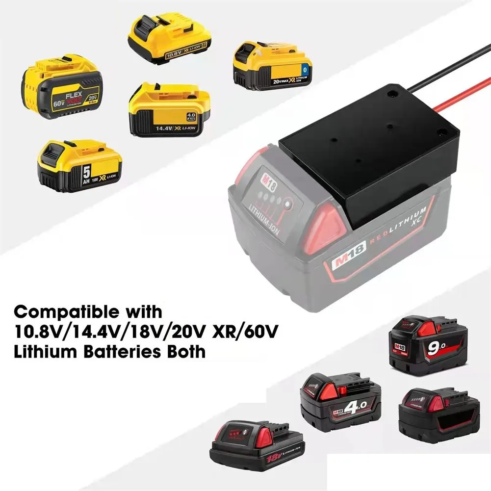 

1pcs Lithium Battery Adapter For Mkt BLACK DECKER DEWALT MILWAUKEE For BOCSH Different Types Universal Power Supplies