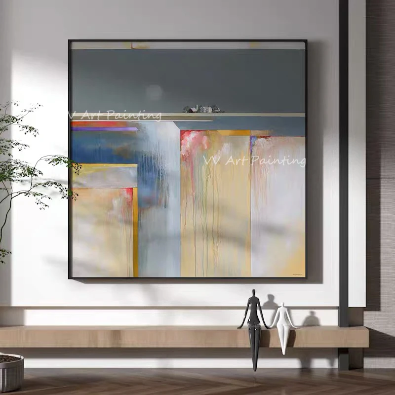 100% ручная работа простая абстрактная художественная картина маслом на холсте