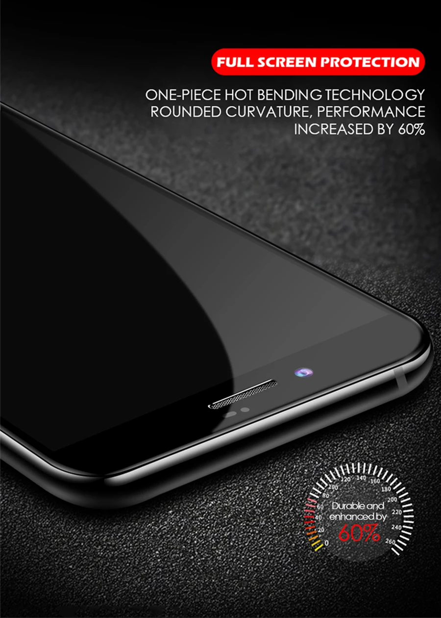 9D защитное стекло с закругленными краями для iPhone 7, 8, 6, 6S Plus, X, XR, XS Max, закаленное защитное стекло для iPhone 11 Pro, Max Glas
