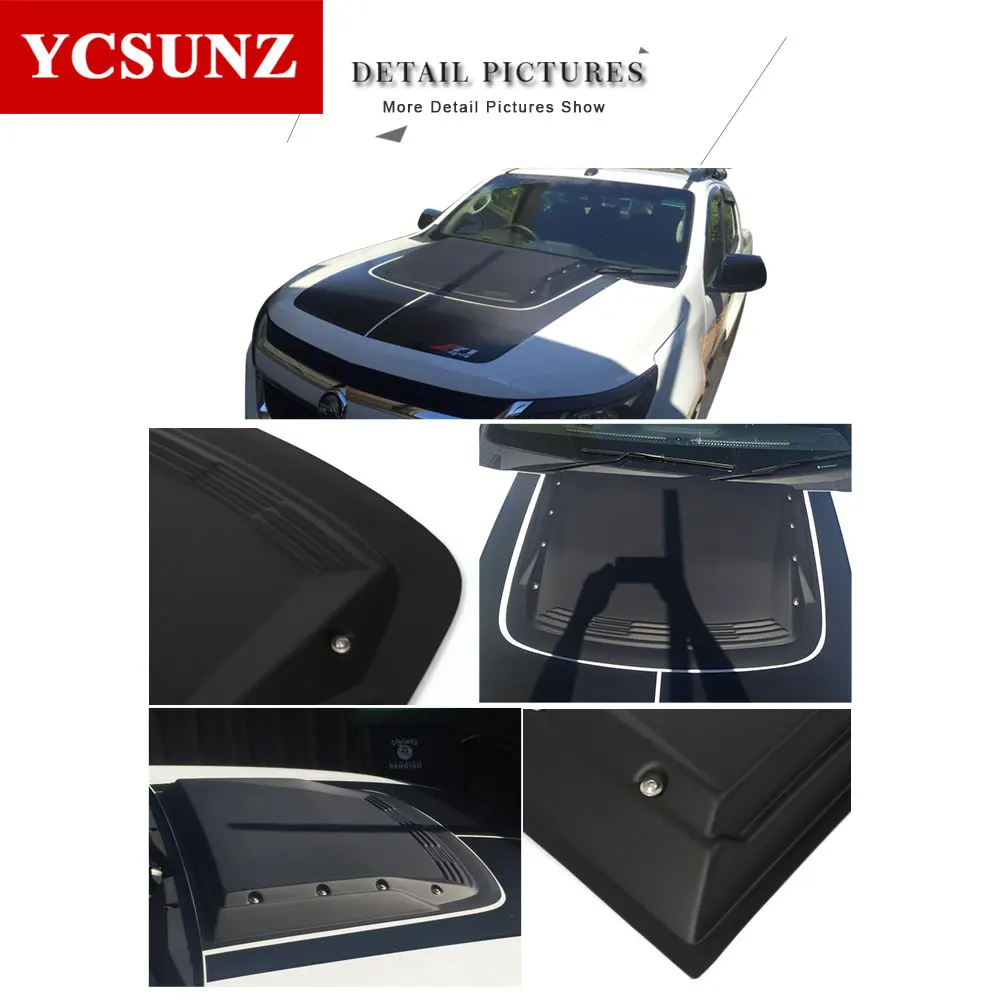 Черная крышка капота для Chevrolet Colorado 2012 2020 защита Holden TrailBlazer 2017 2019|hood cover|hood hoodhood black |