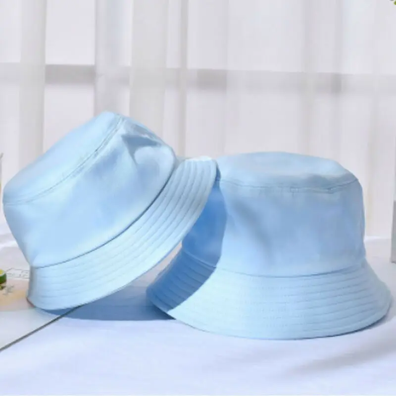 

Casual Kids Adults Sun Hats Boy Girl Summer Bucket Cap Bush Toddler Children Bucket Hats Fishmen Hats